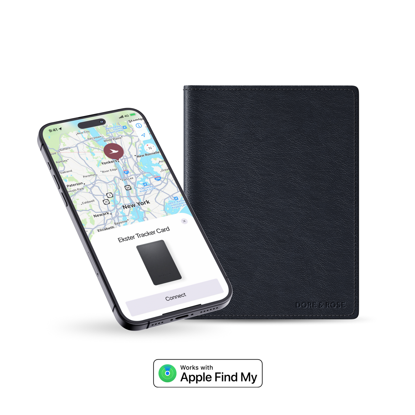 Trackable Passport Wallet <br> Ekster x Dore & Rose